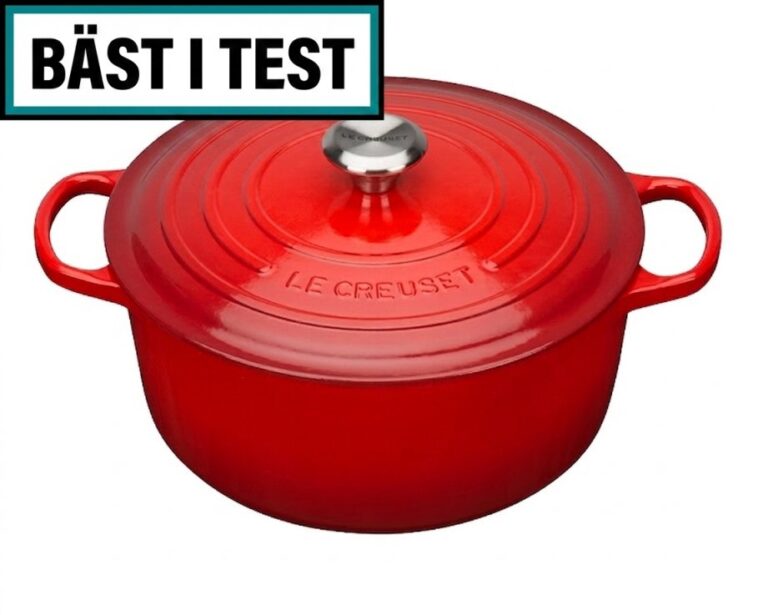 Le Creuset Signature rund 28 cm 6,7 L Cerise Bäst i test